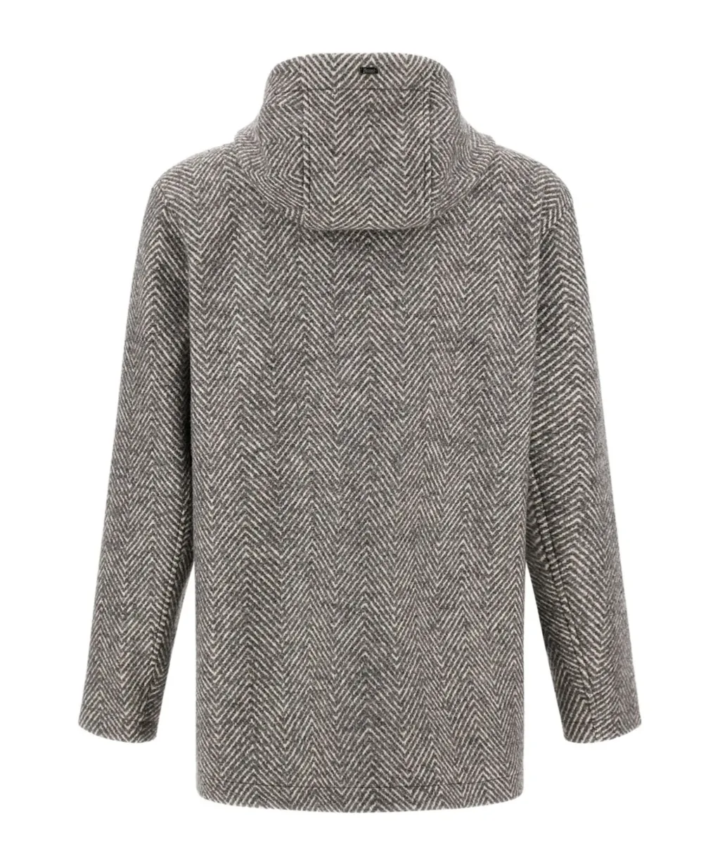Button-Up Hooded Coat