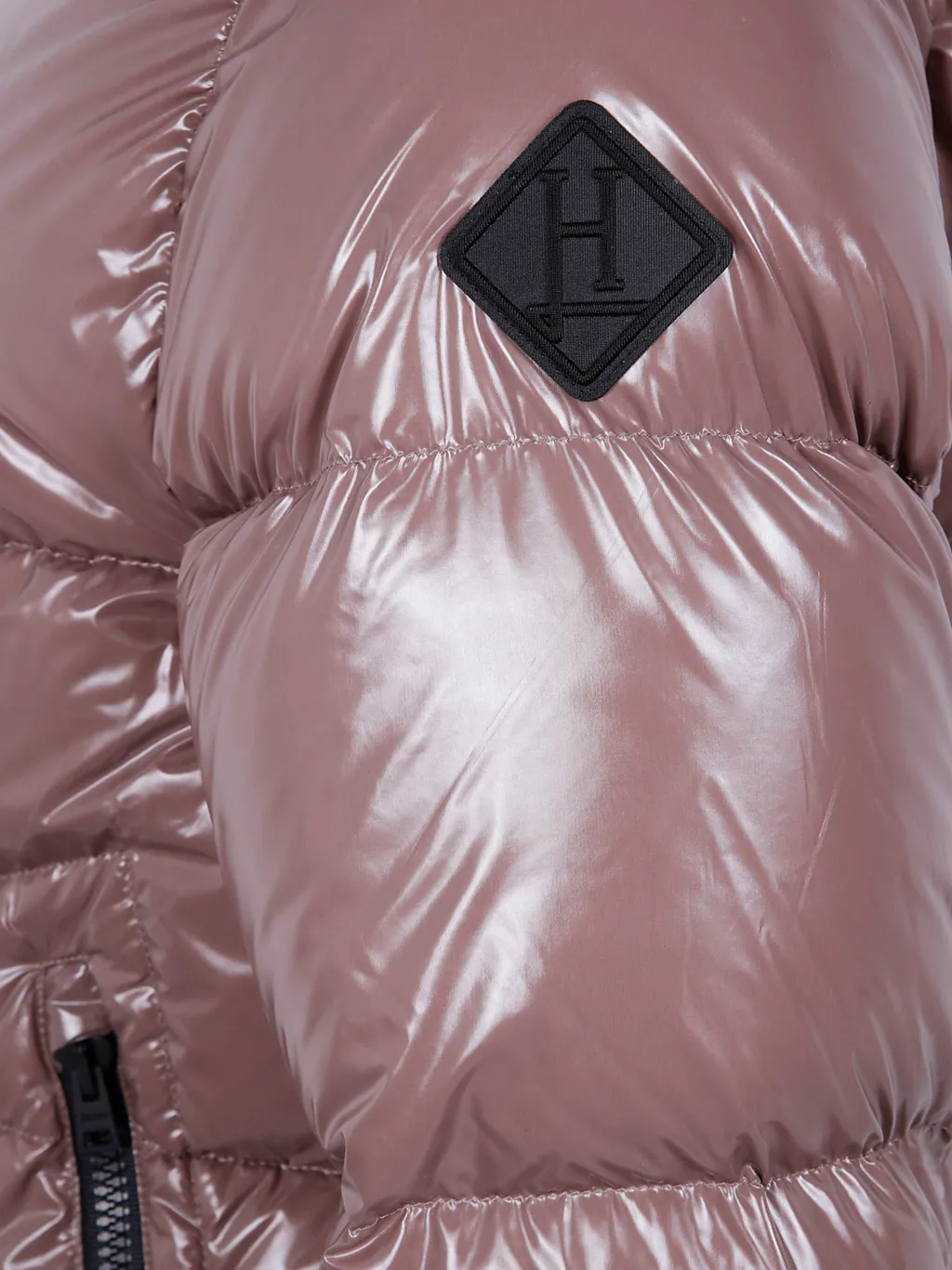 Zip-Up Hooded Down Jacket