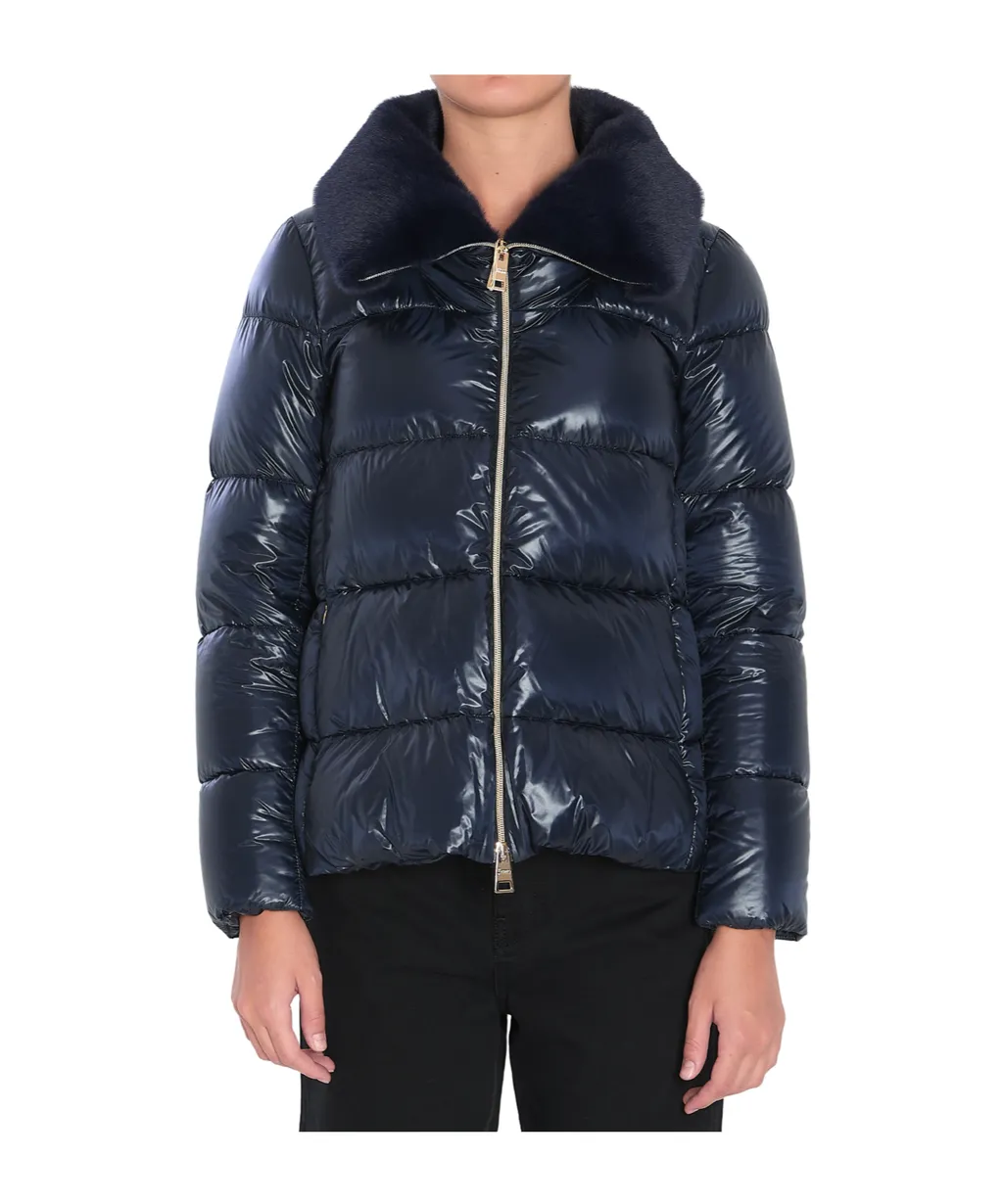 Lapel Down Jacket