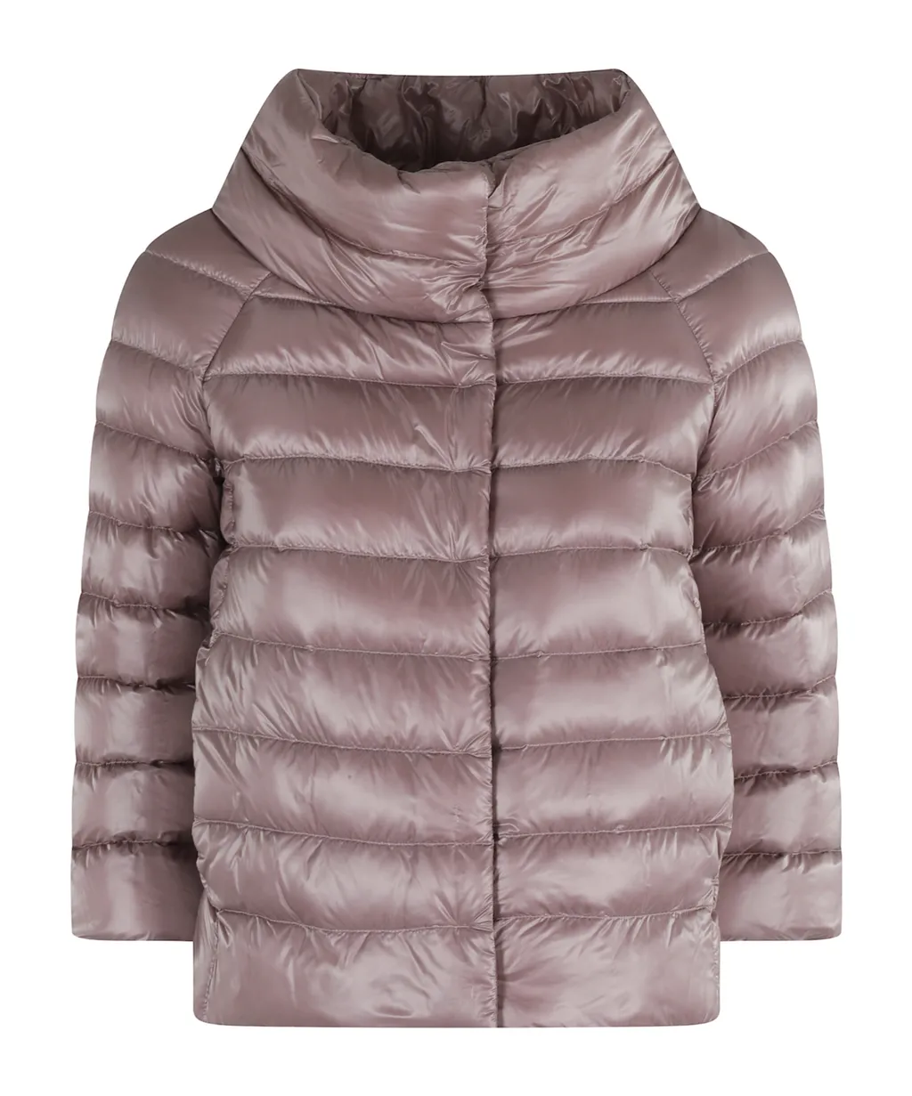 Quilted High-Neck Jacket