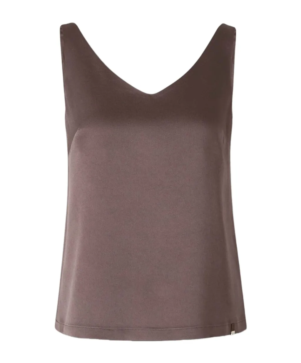 V-Neck Silk Top