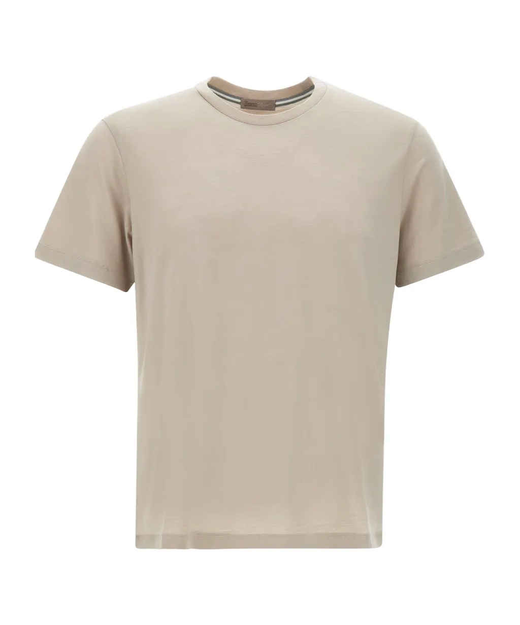 Short-Sleeved Crewneck Knitted T-Shirt