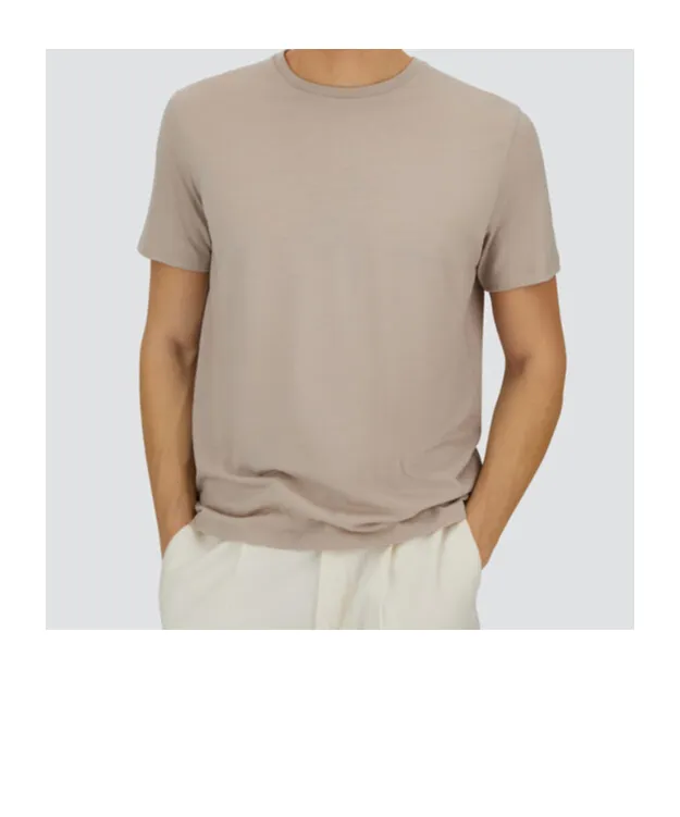 Short-Sleeved Crewneck Knitted T-Shirt