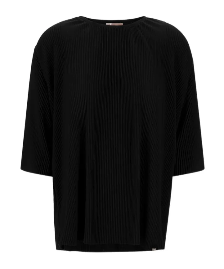 Pleated Short-Sleeve T-Shirt