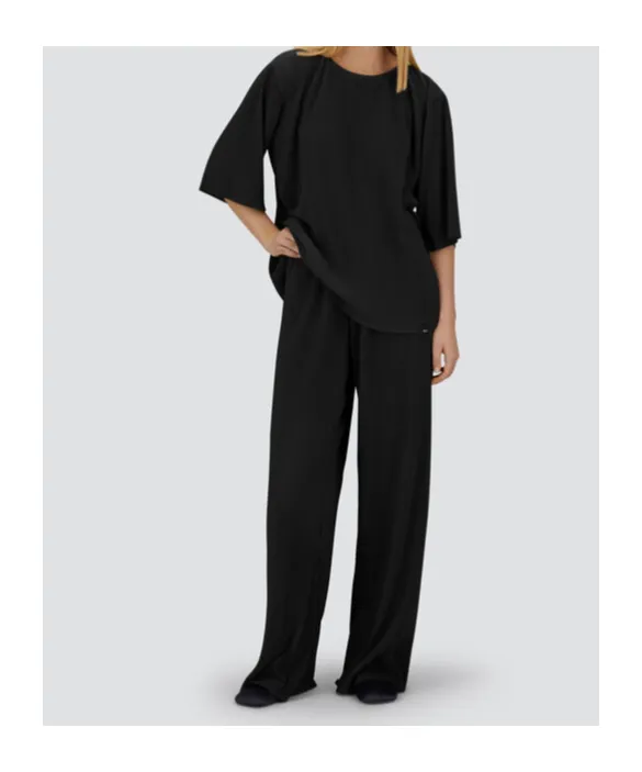 Pleated Short-Sleeve T-Shirt