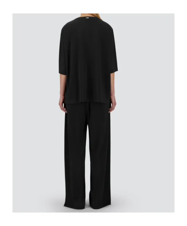 Pleated Short-Sleeve T-Shirt