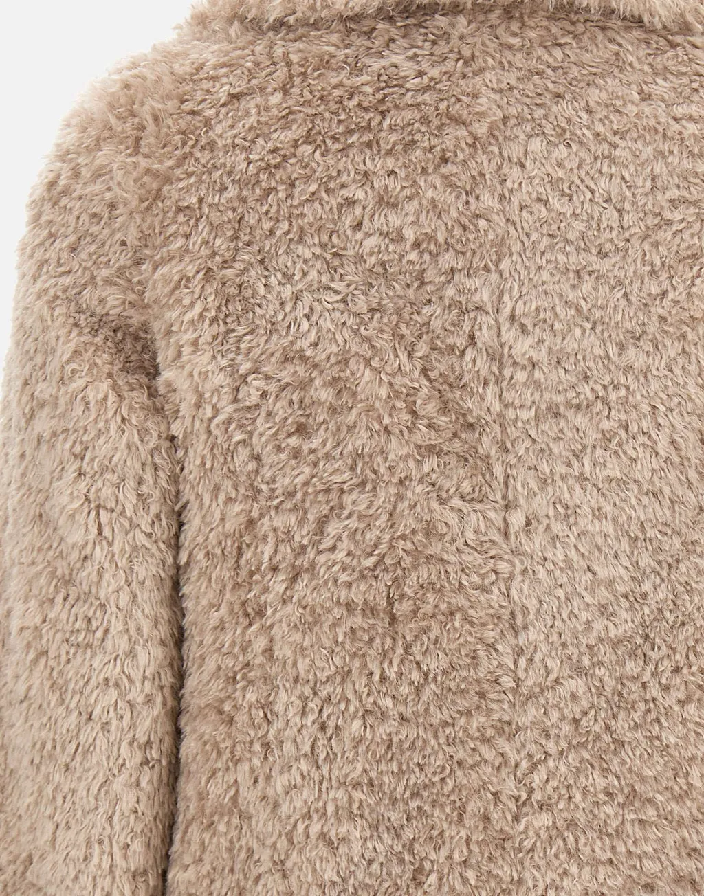 Buttoned Faux-Fur Coat