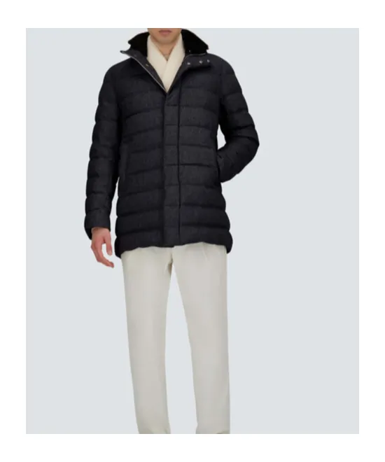 Long-Sleeved Down Jacket