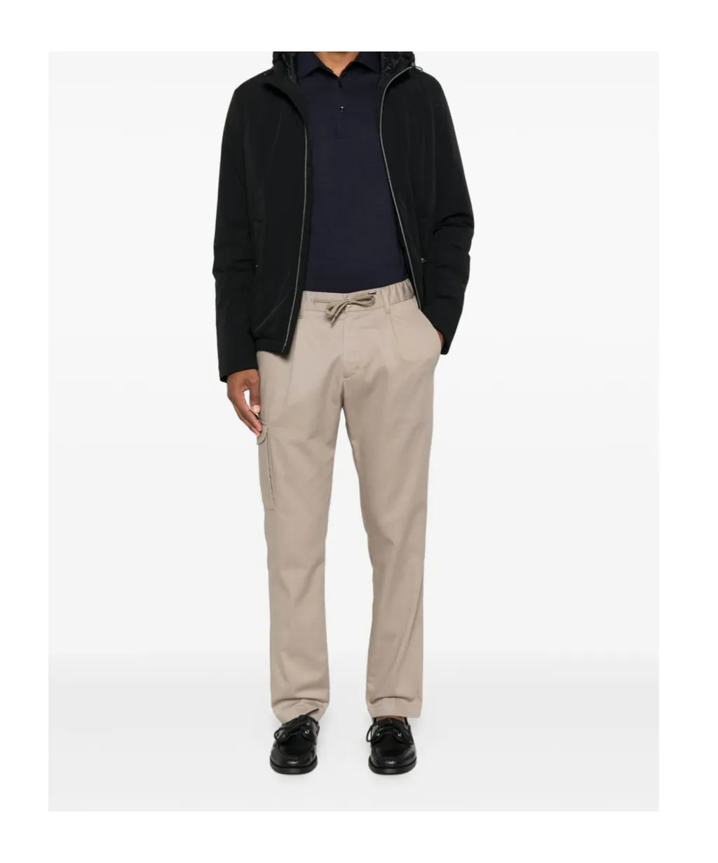 Hooded Zip-Fastening Jacket