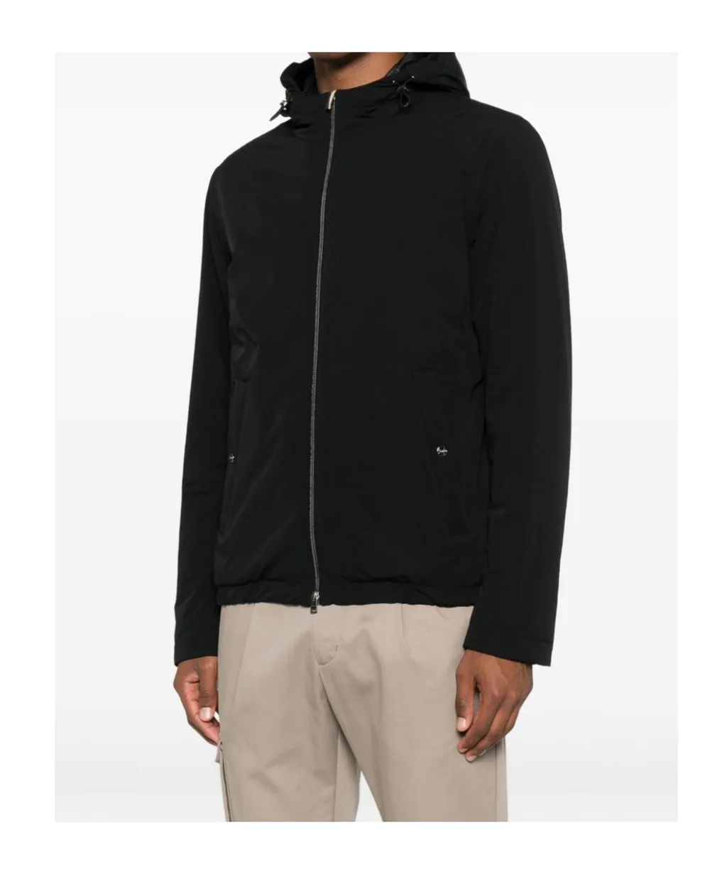 Hooded Zip-Fastening Jacket