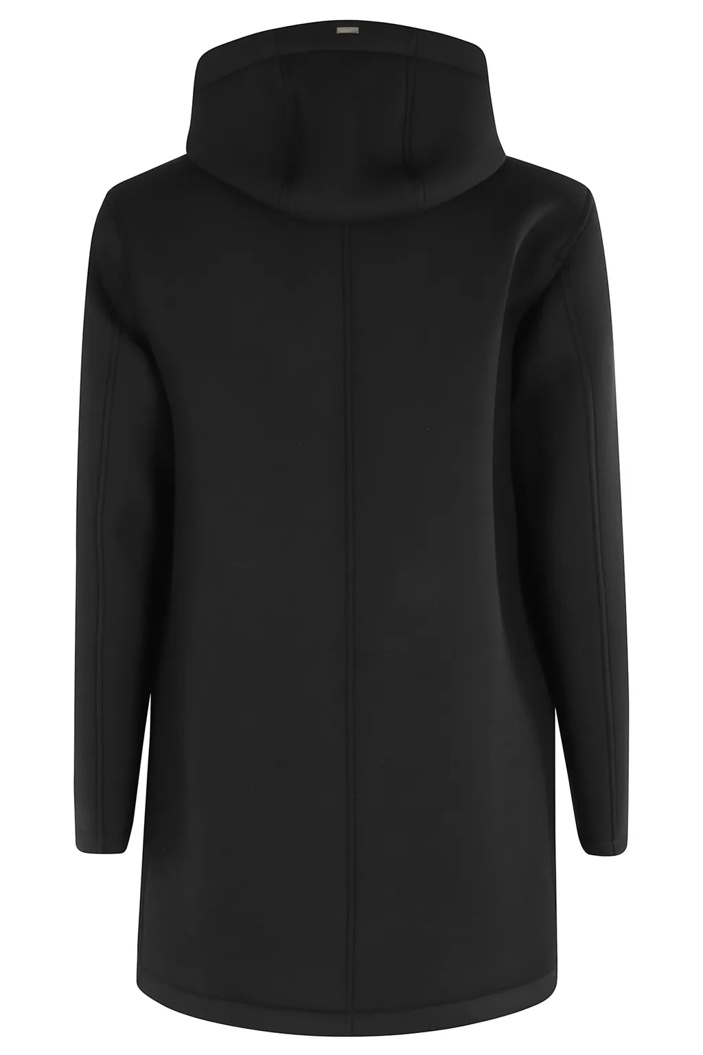 Long Hooded Drawstring Coat