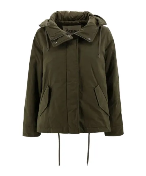 Hooded Drawstring Parka
