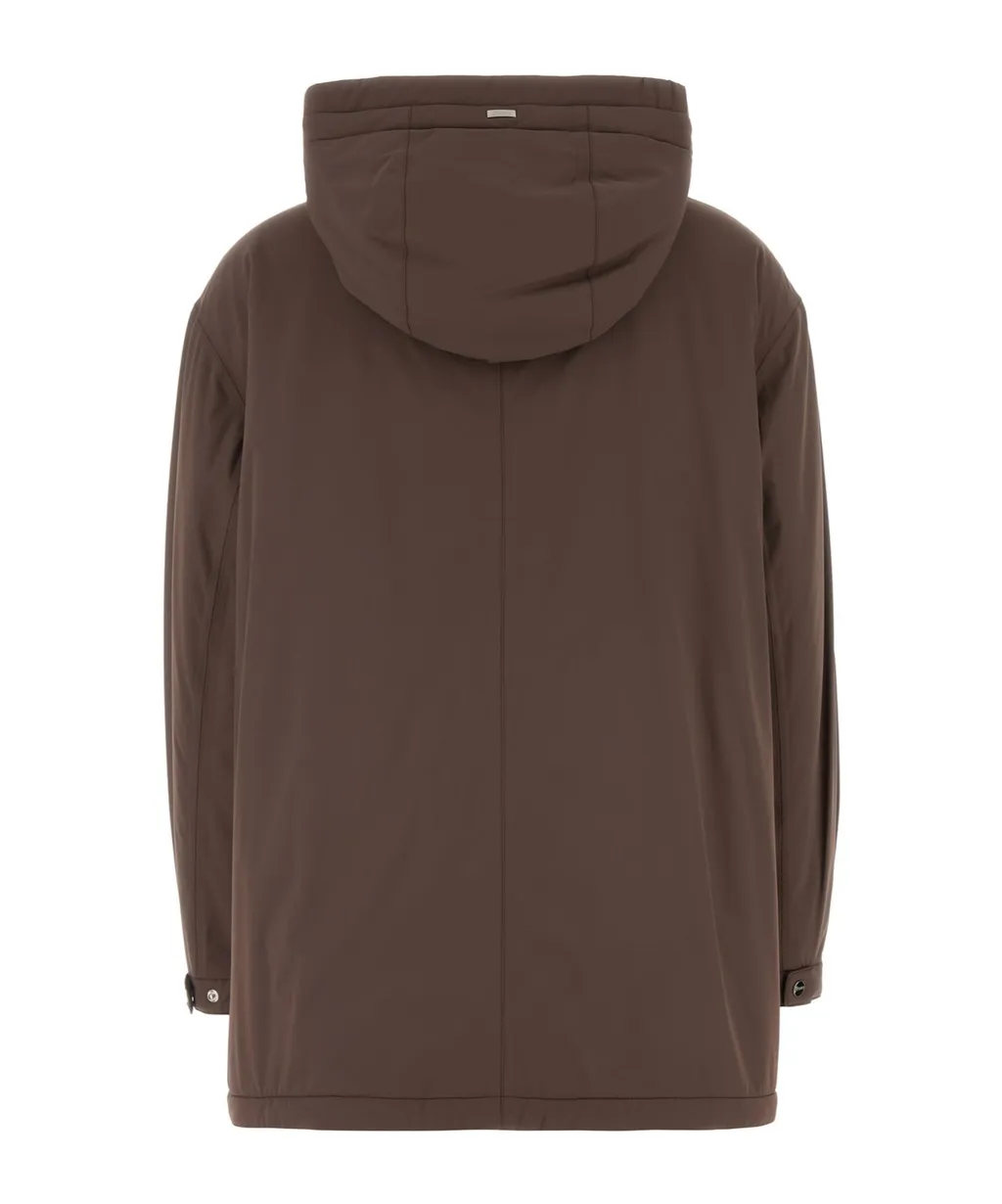 Belted Drawstring Coat