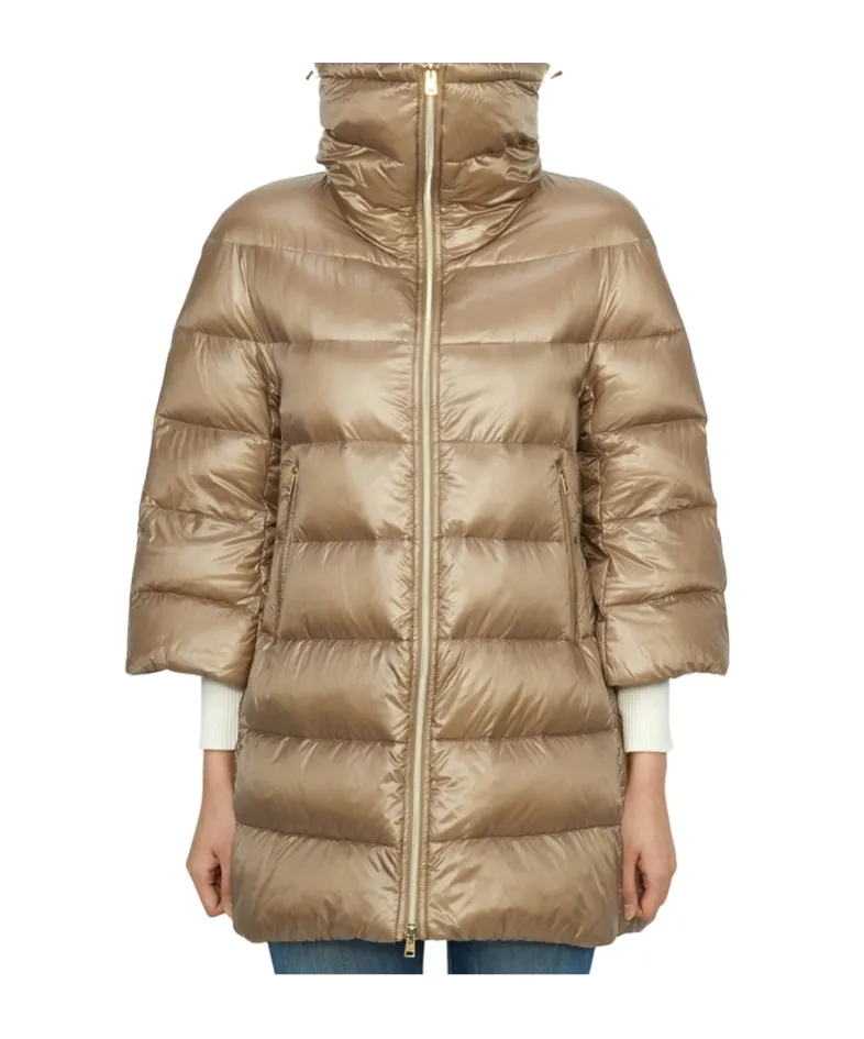 Quilted Zip-Up Coat