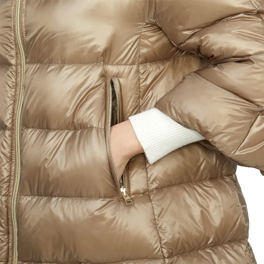 Quilted Zip-Up Coat