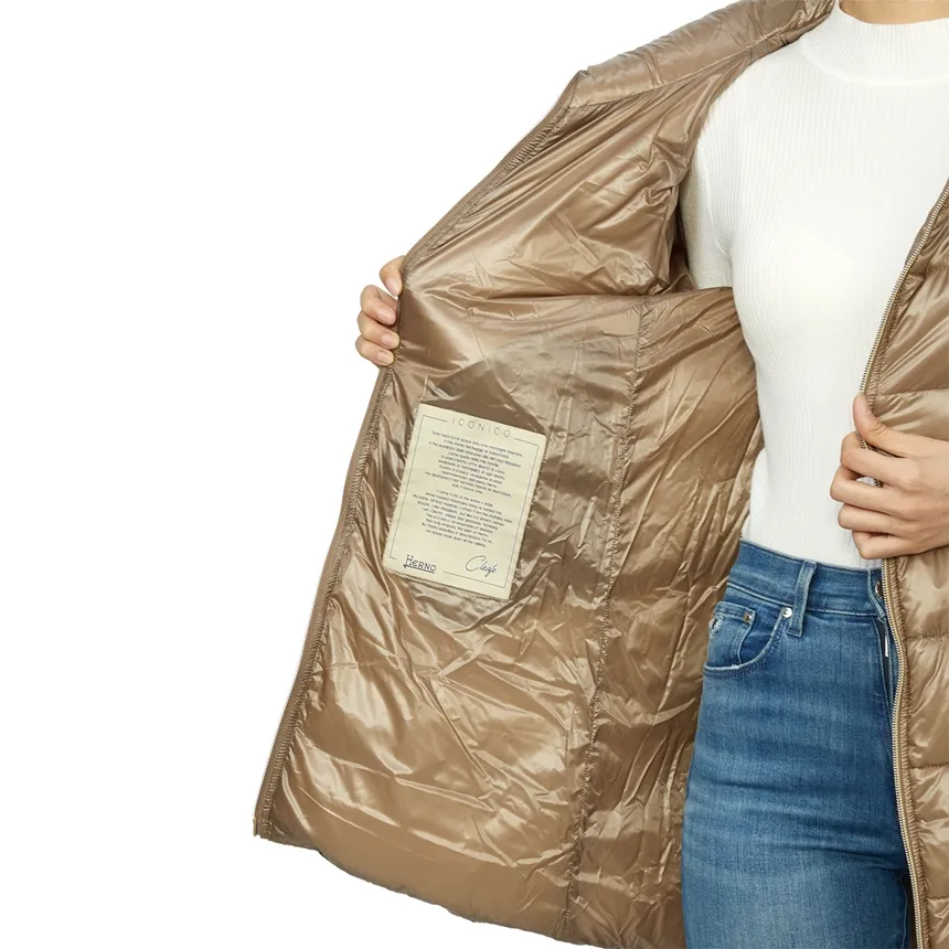 Quilted Zip-Up Coat