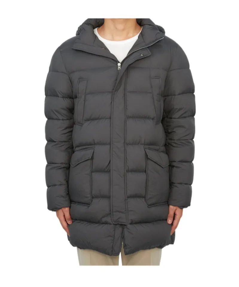 Quilted Hooded Puffer Coat