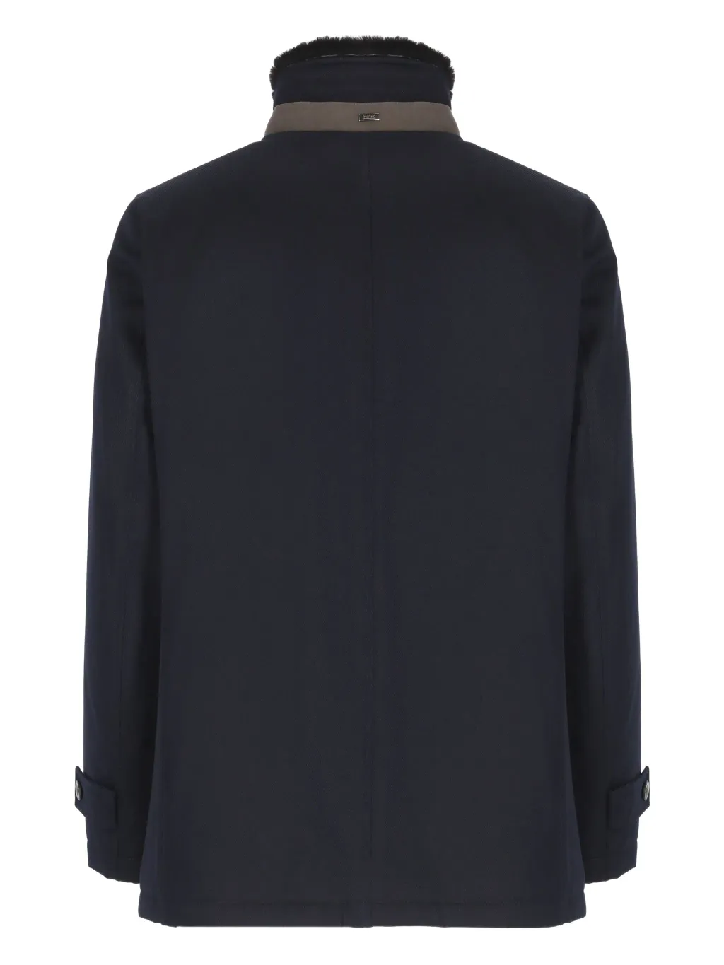 Single-Breasted High Neck Coat