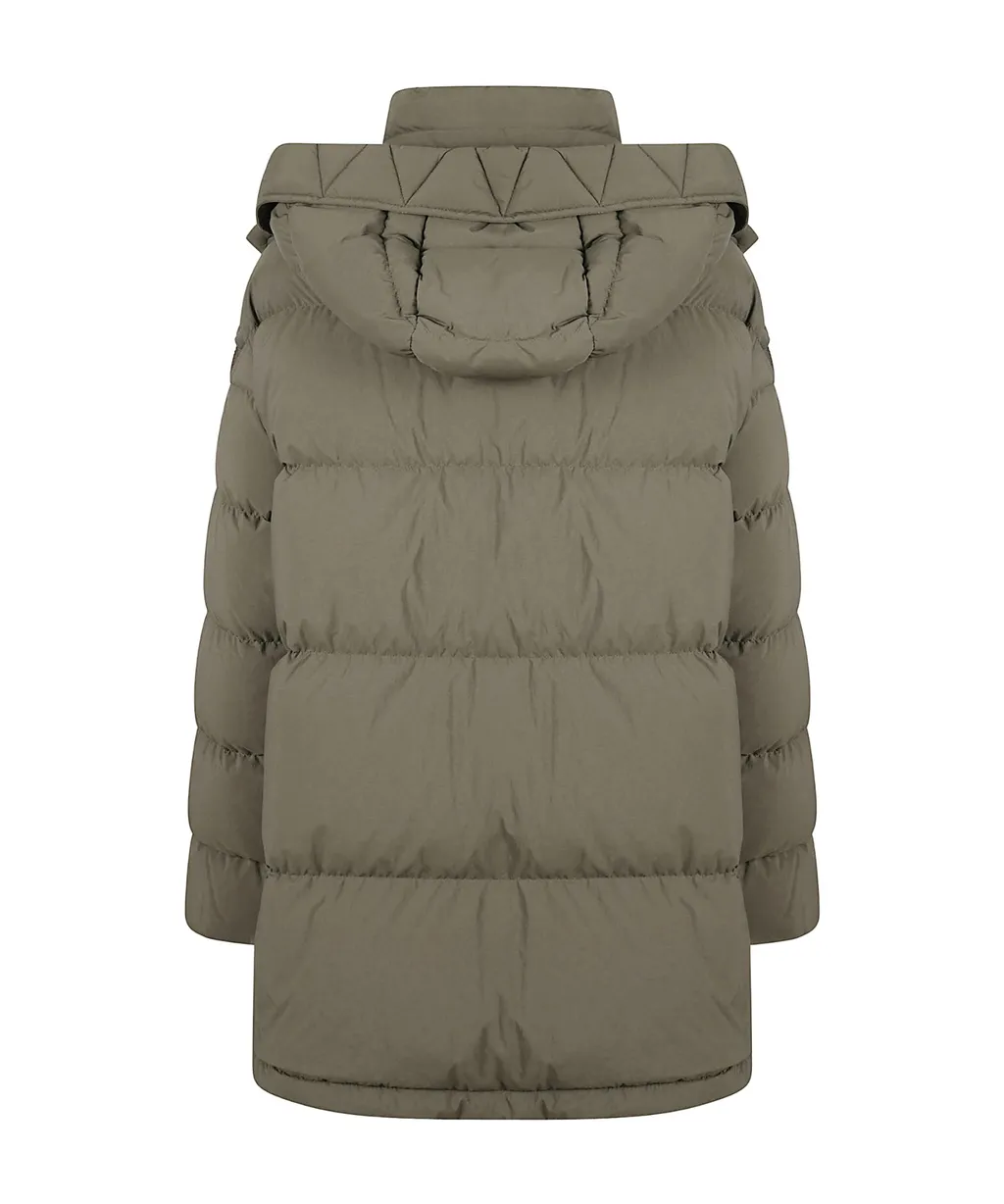 Quilted Zip-Up Down Jacket