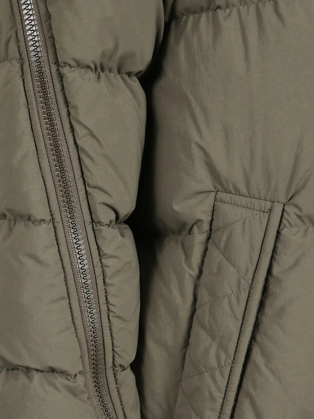 Quilted Zip-Up Down Jacket