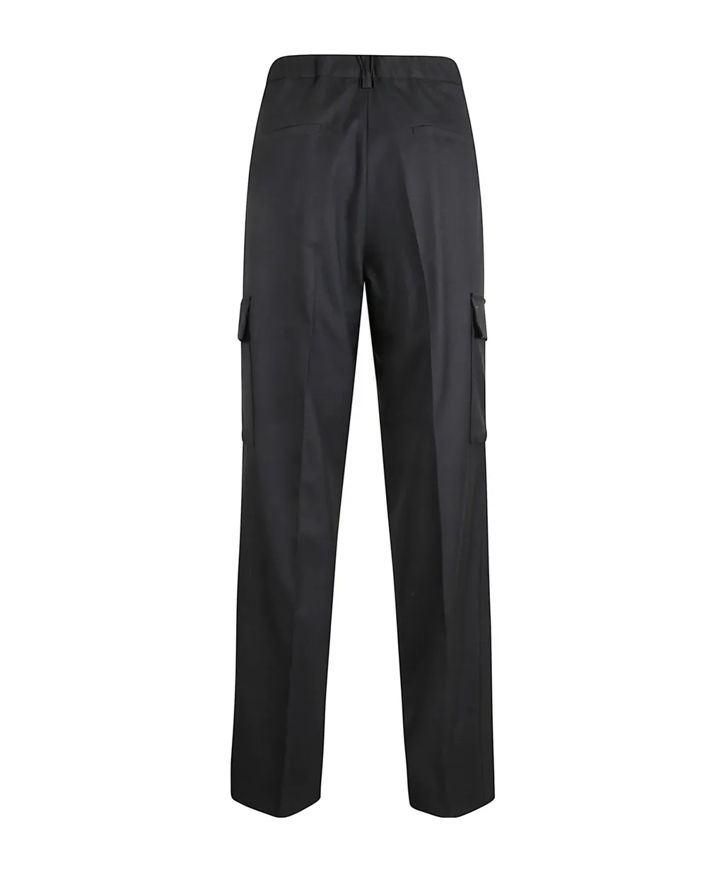 Pleated Cargo Trousers