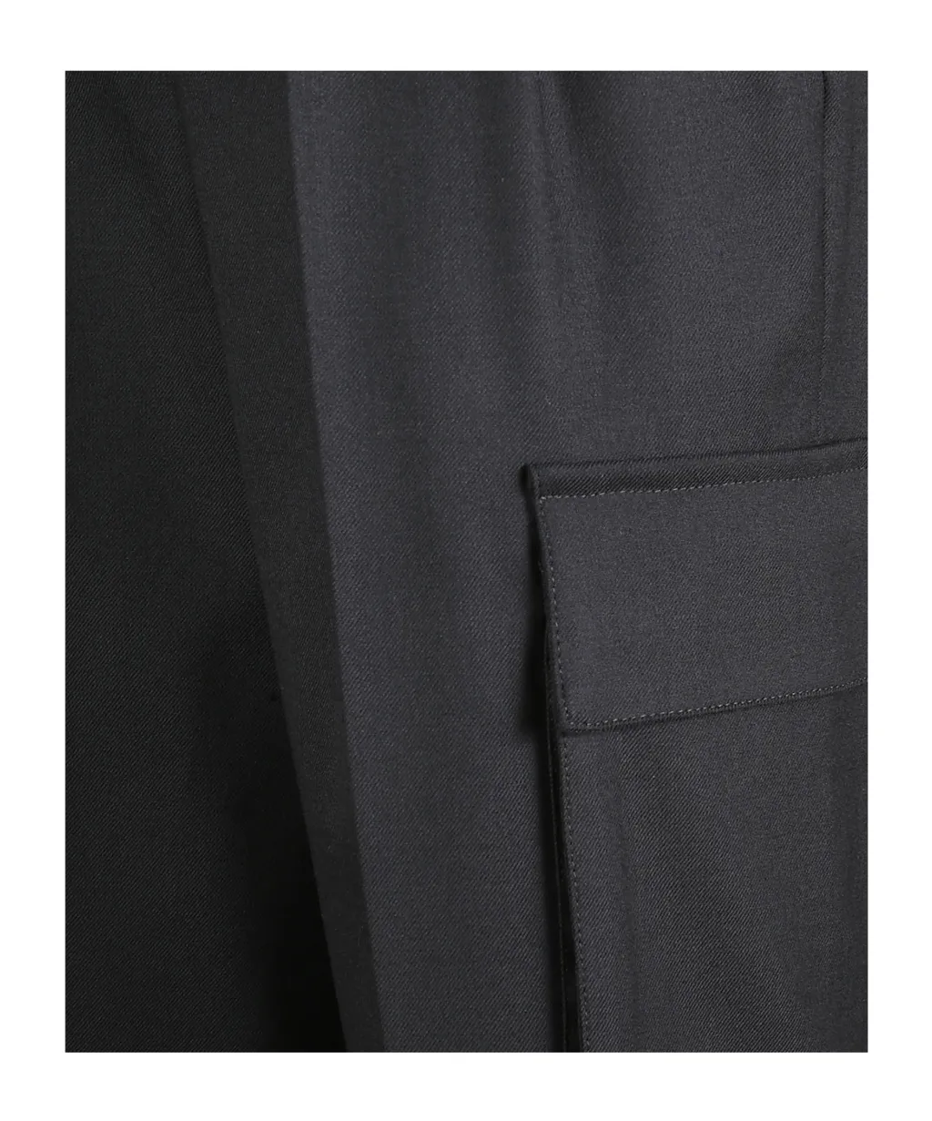 Pleated Cargo Trousers