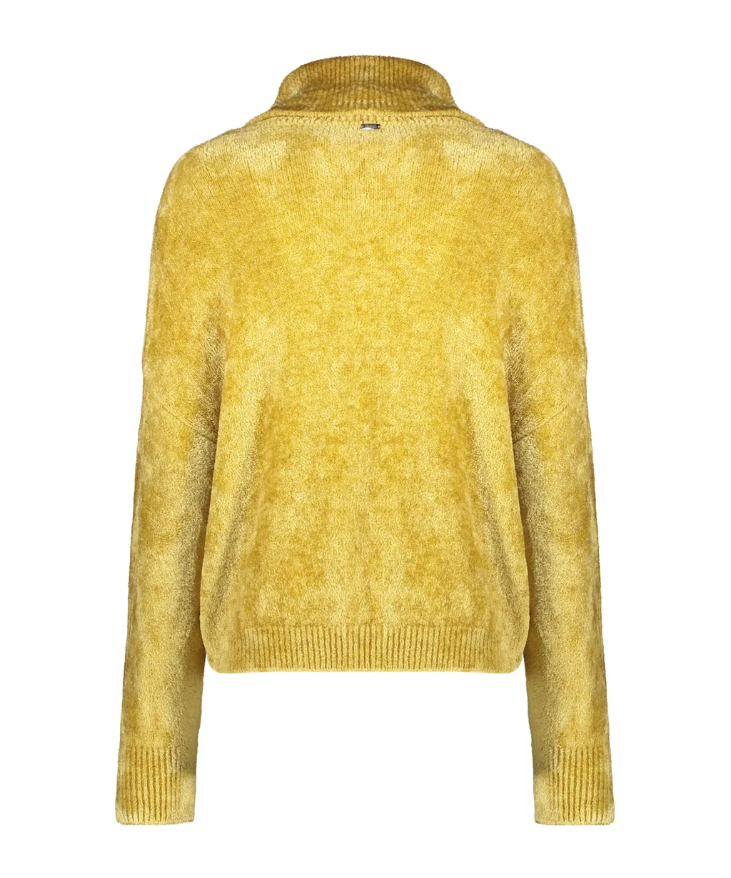 High-Collar Long-Sleeve Sweater