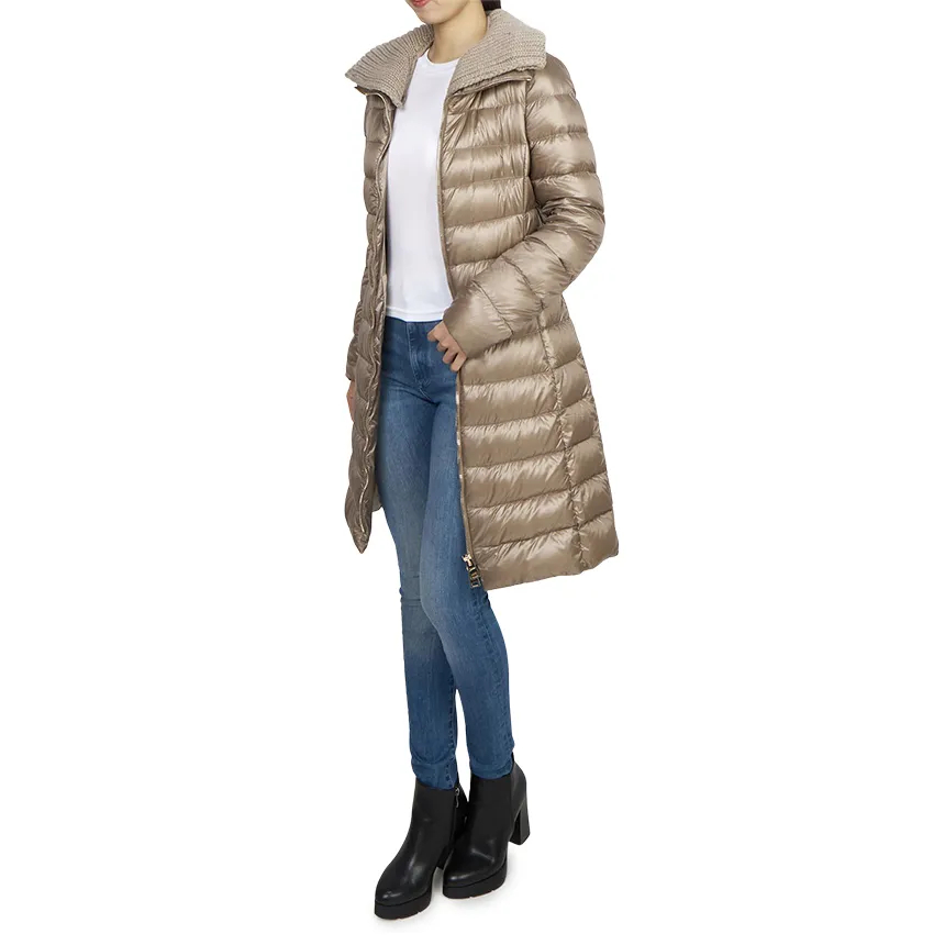 Logo Quilted Down Jacket