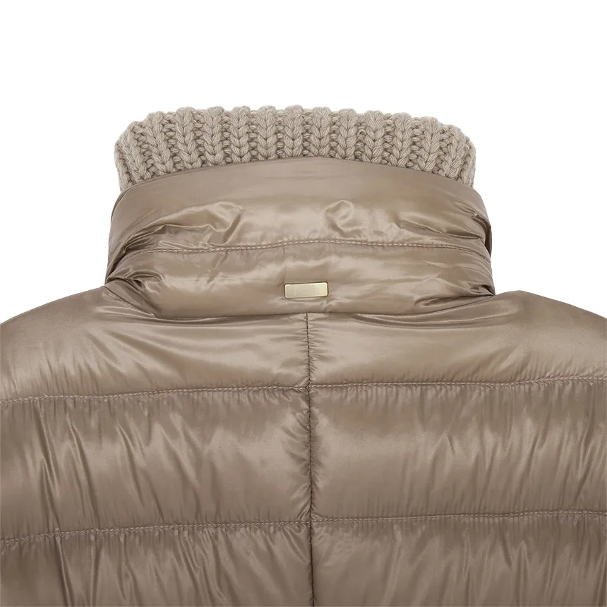 Logo Quilted Down Jacket