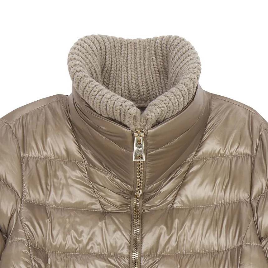 Logo Quilted Down Jacket