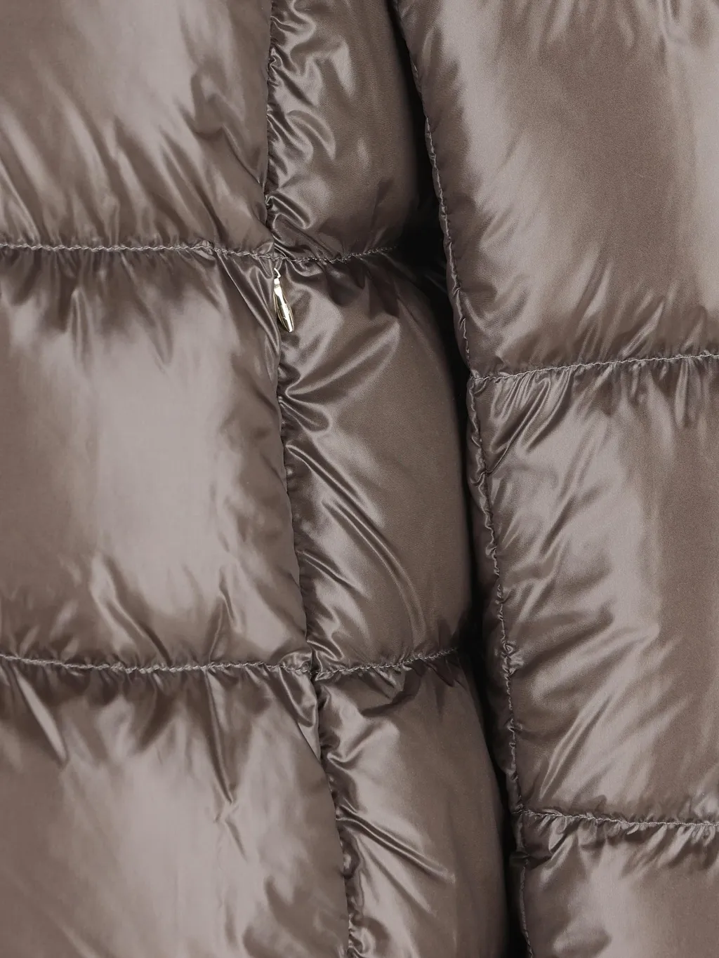 Zippered Quilted Down Jacket