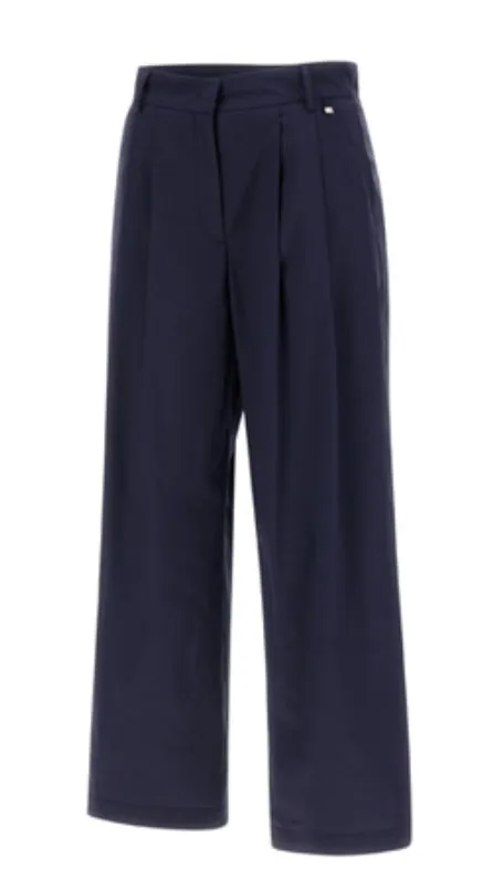 Pleated Cropped Trousers