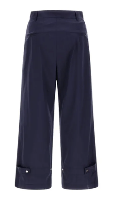 Pleated Cropped Trousers