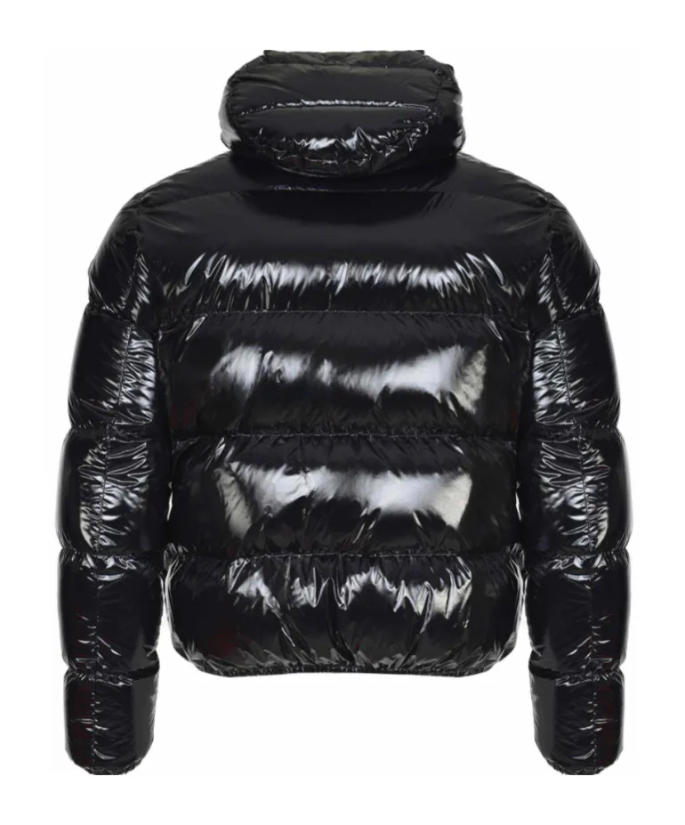 Long-Sleeved Hooded Down Jacket