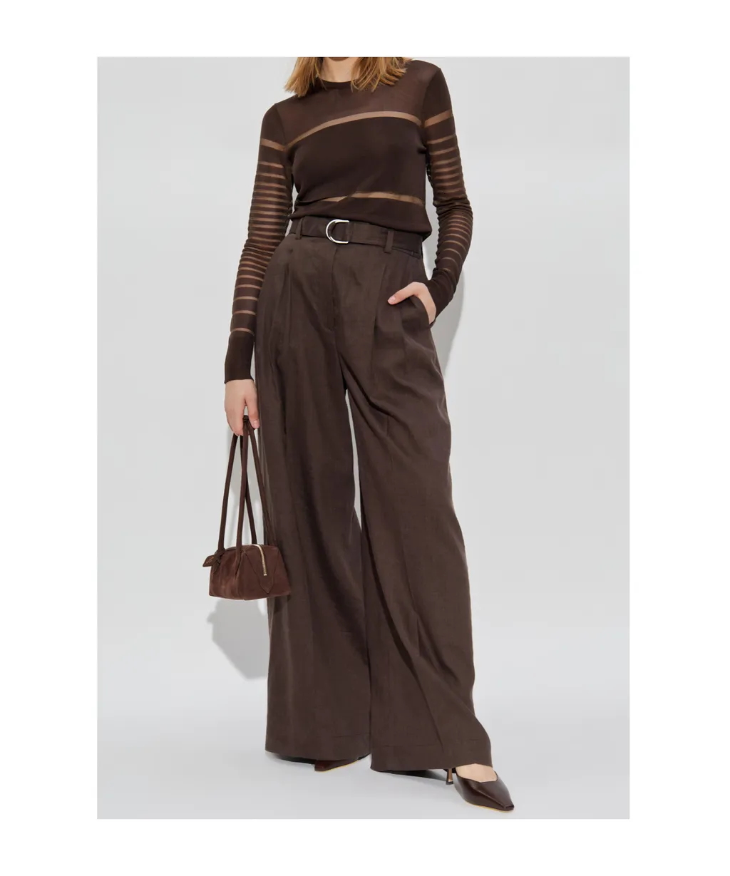 Pleated Wide Trousers
