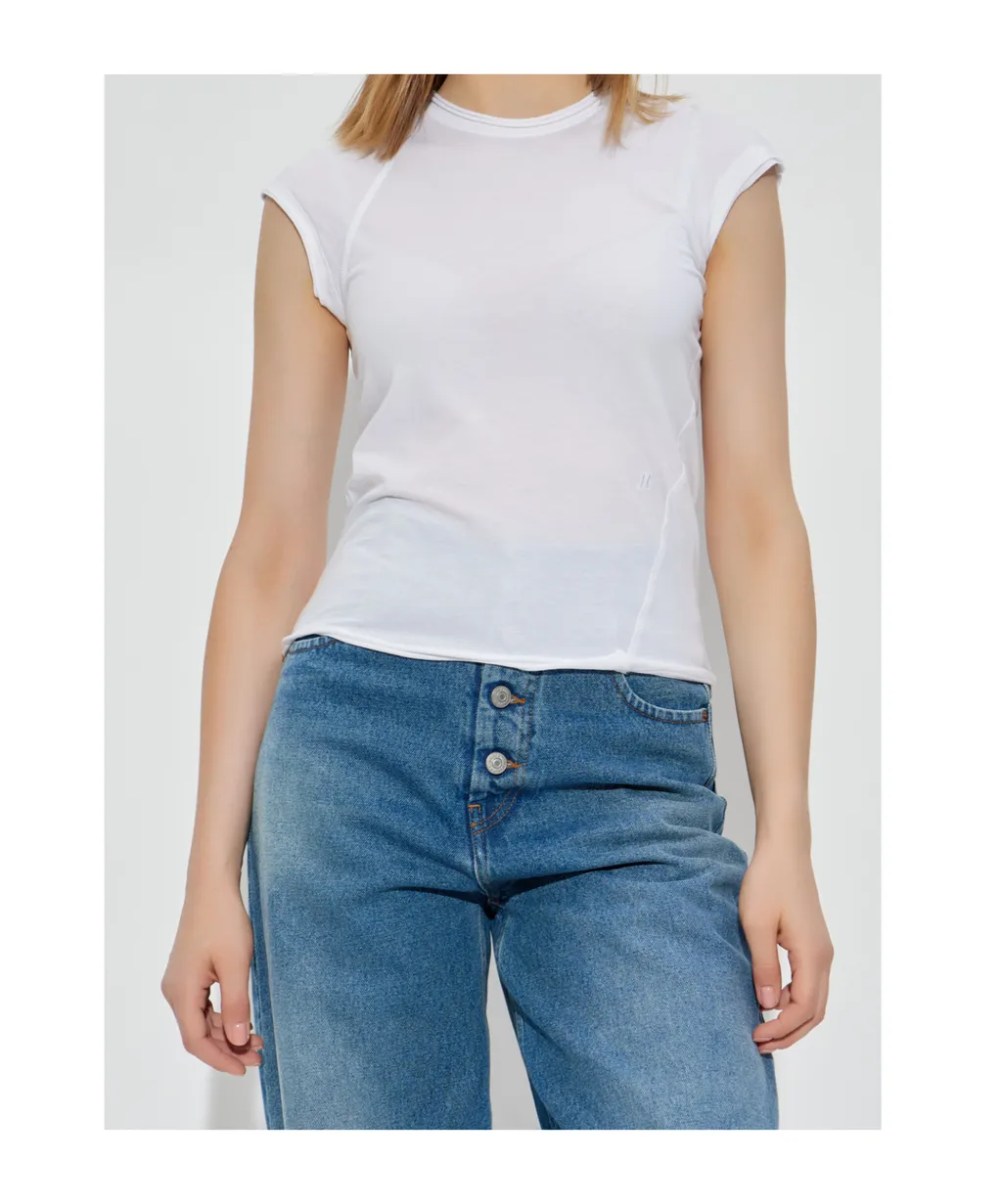 Cropped Twisted T-Shirt