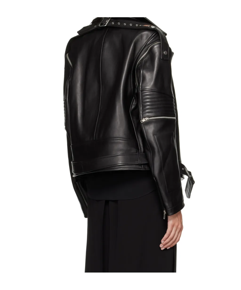 Long Sleeve Leather Jacket