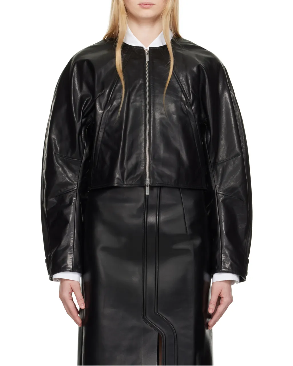 Articulated Leather Jacket