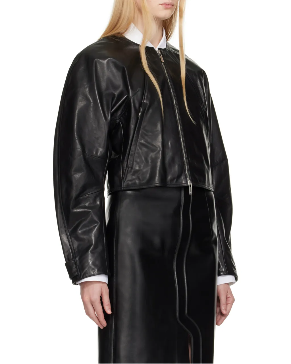 Articulated Leather Jacket