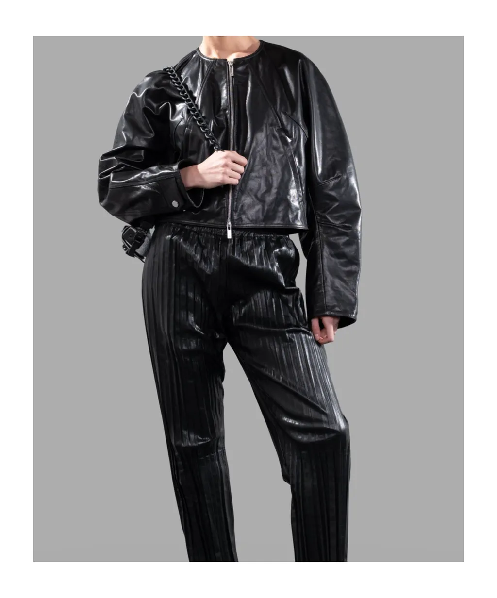 Articulated Leather Jacket