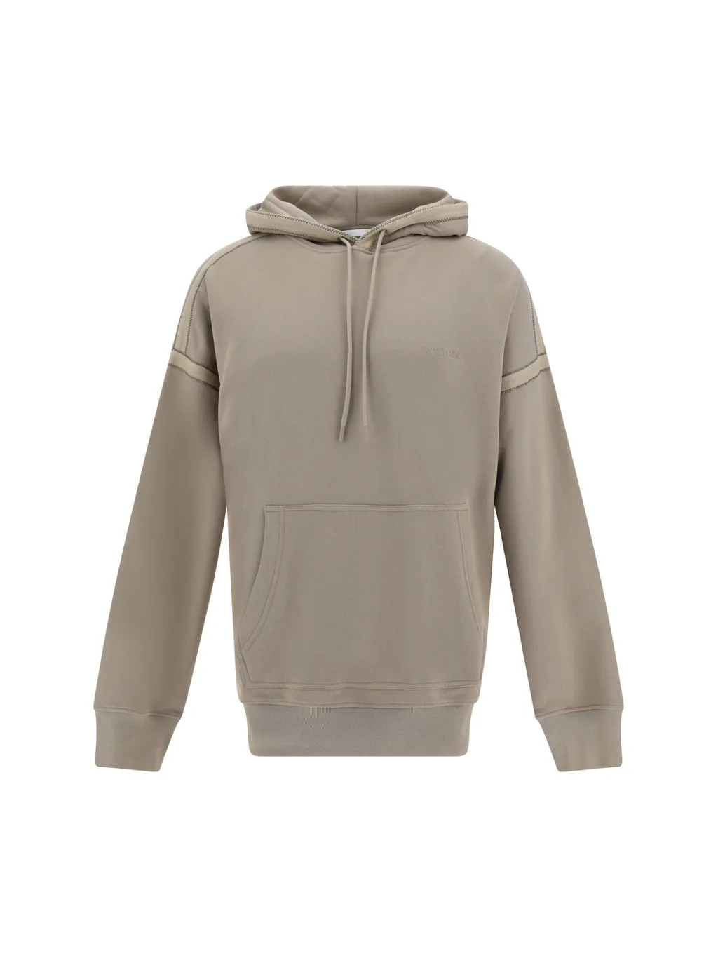 Logo Embroidered Drawstring Hoodie