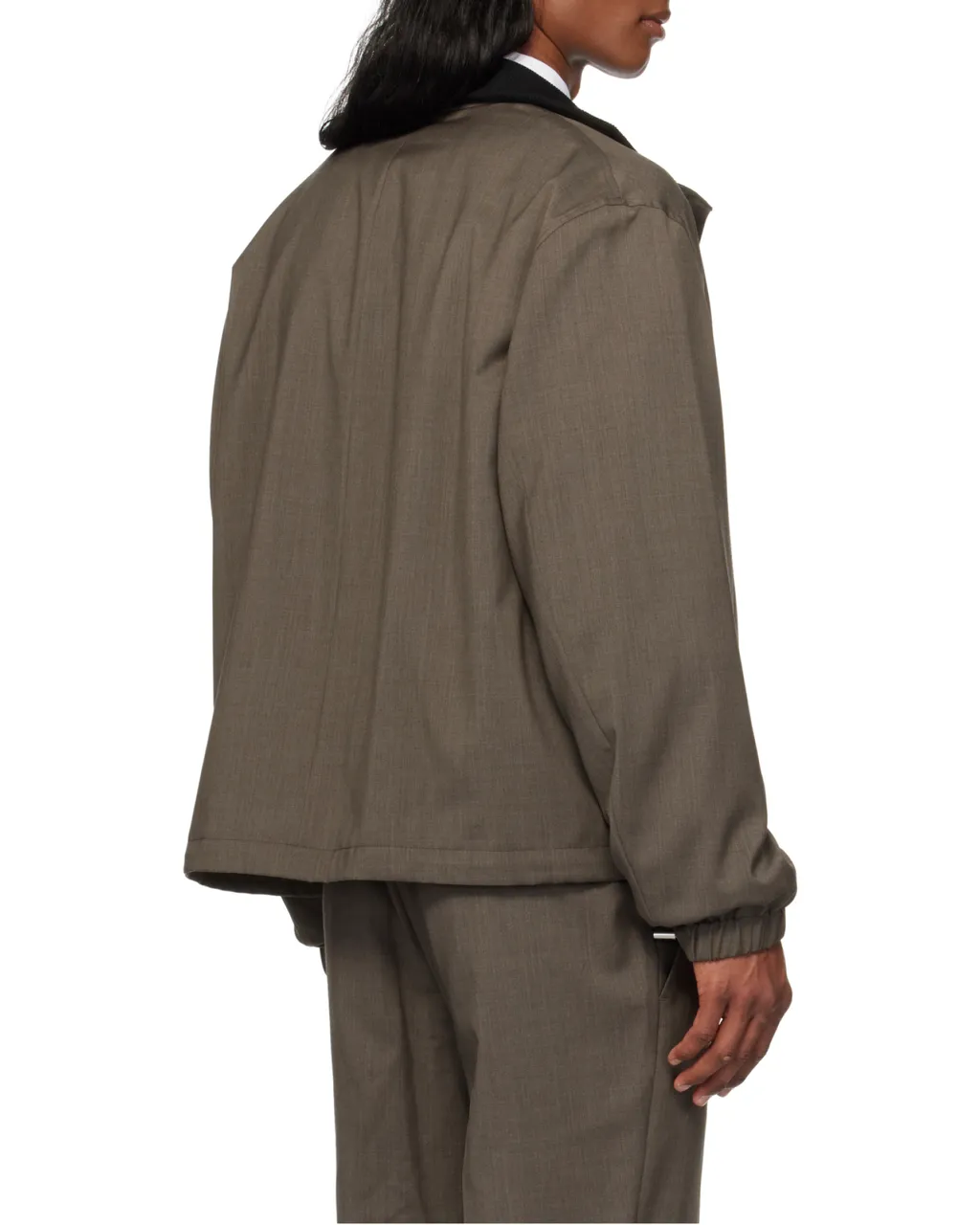 High-Neck Zipped Jacket