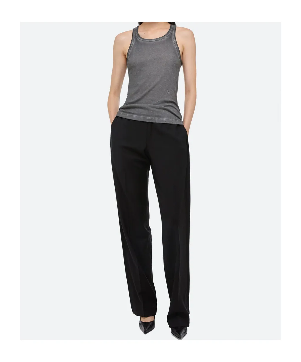 Garment-Dyed Racer Tank Top