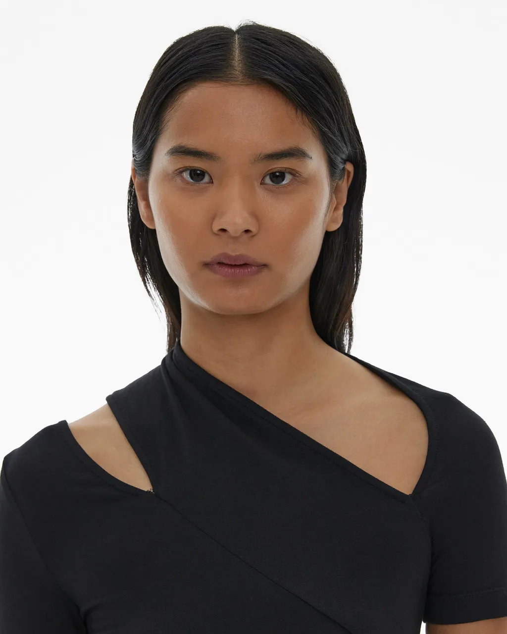 Cut-Out Detailing Cotton-Blend Dress