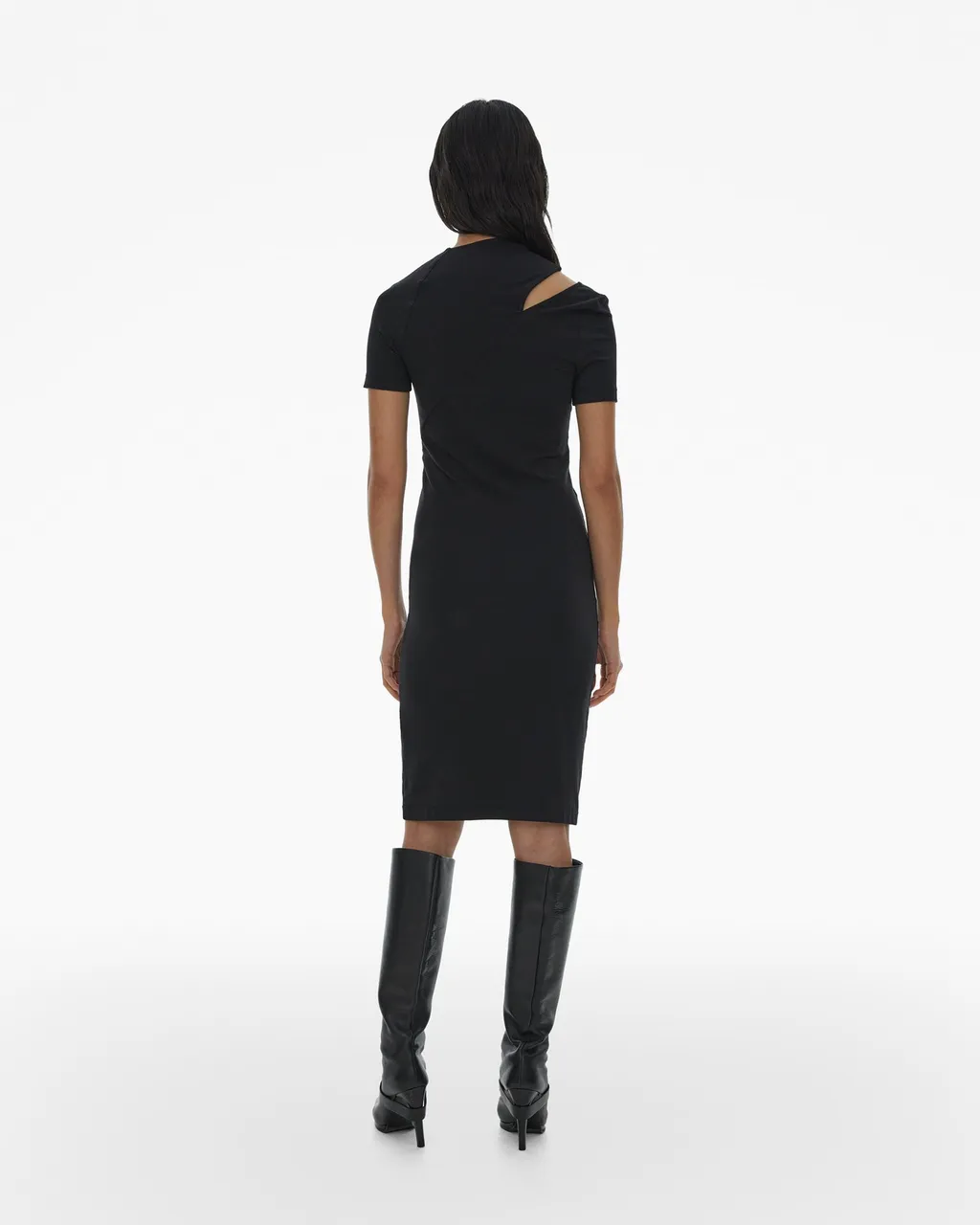 Cut-Out Detailing Cotton-Blend Dress