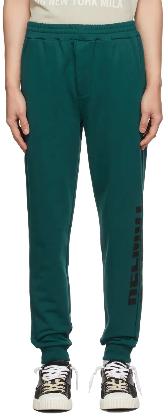 Logo Printed Elastic Waist Jogging Pants
