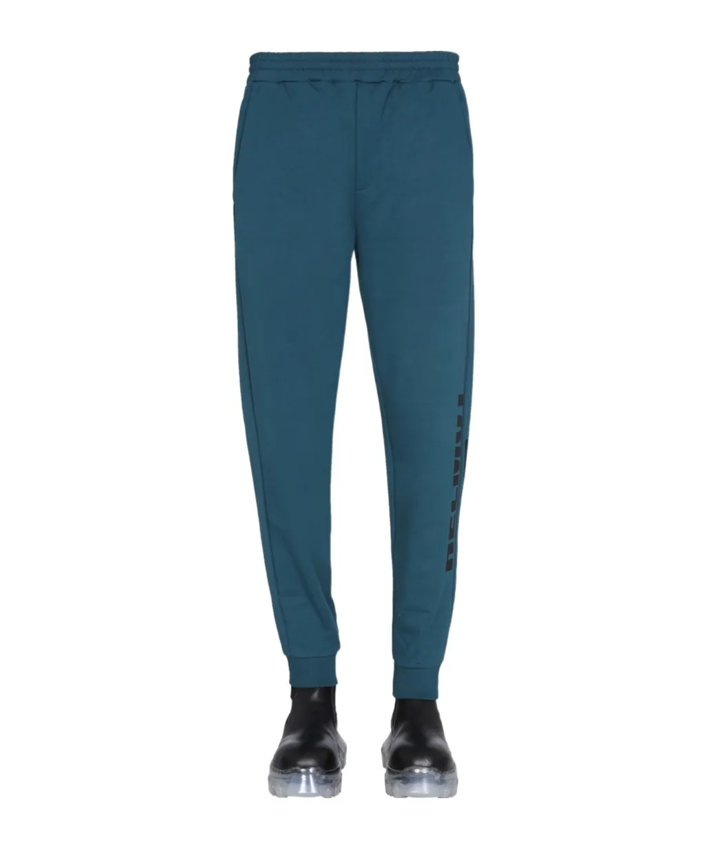 Logo Printed Elastic Waist Jogging Pants