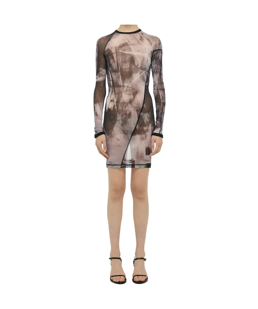 Scribble Twisted Dress