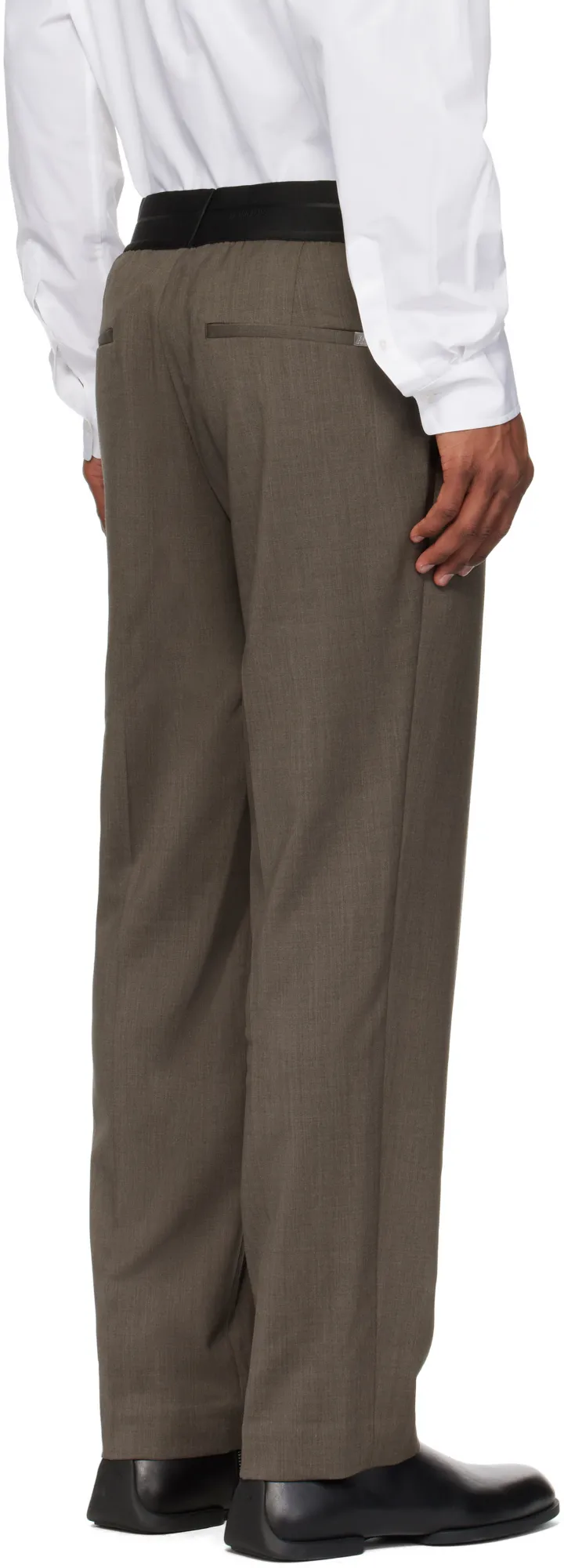 Tapered Pull-On Trousers