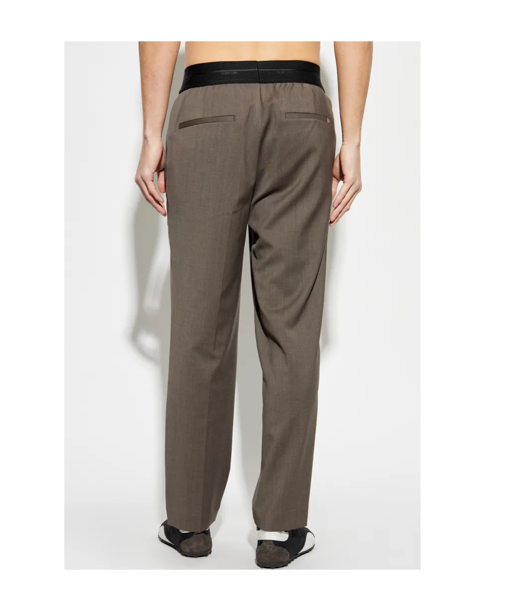 Tapered Pull-On Trousers